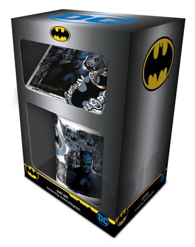 Σετ Κούπα Μπρελόκ Σουβέρ Batman Graffiti Hero Gift Set Of 3 Κεραμική GP85899
