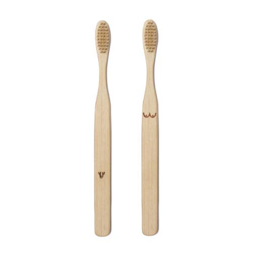Σετ Οδοντόβουρτσες Nudie Bamboo Toothbrush Set Of 2 TB10