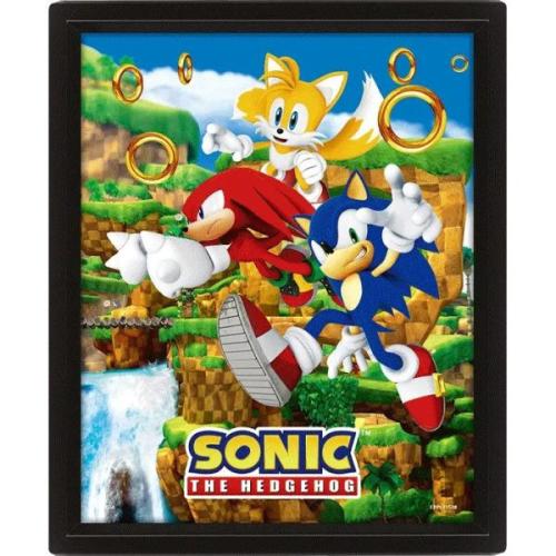 Τρισδιάστατο Κάδρο Sonic The Hedgehog 3D Lenticular Poster 20x25 PVC EPPL71538