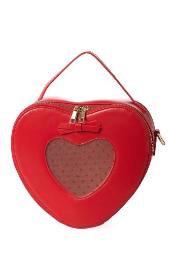 Τσάντα Χειρός Elegant Spots Handbag Red BG34363RED