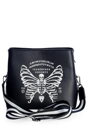 Τσάντα Ώμου Skeleton Butterfly Shoulder Bag Black BG34284BLK