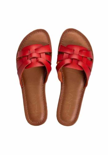 must have braid red sandals