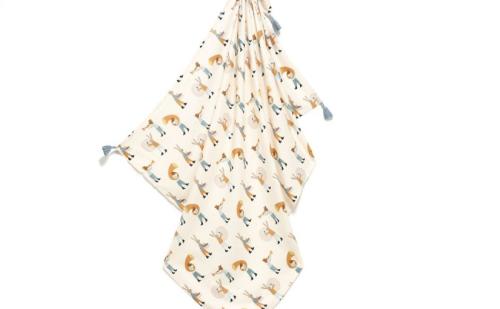 Bamboo Κουβέρτα Swaddle Musicians Blue
