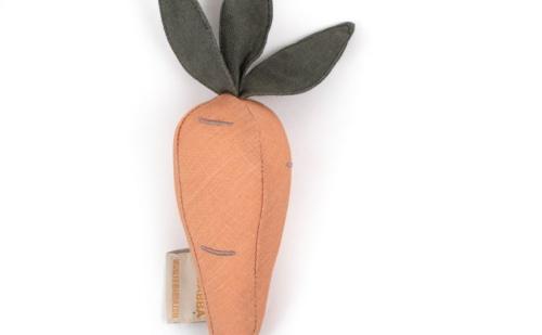 Filibabba Linen Rattle – Carrot