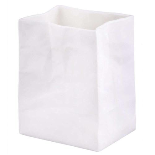 Βάζο Poetry Bag Small LBTRD0014186 8,5x6,5x10,5cm White Raeder
