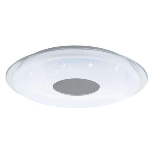 Φωτιστικό Οροφής-Πλαφονιέρα Με Εφέ Κρυστάλλου Lanciano-Z 900005 56x8cm 4xLed 11,2W White-Clear Eglo