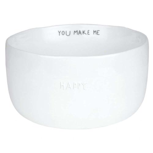 Μπωλ Δημητριακών You Make Me Happy LBTRD0016526 Φ13,5x7,5cm White Raeder