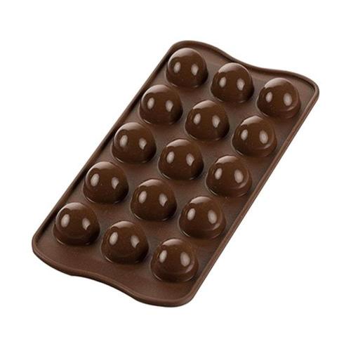 Φόρμα Σιλικόνης 3D Για 15 Σοκολατάκια Tartufino 22.150.77.0065 25-120ml Brown Silikomart