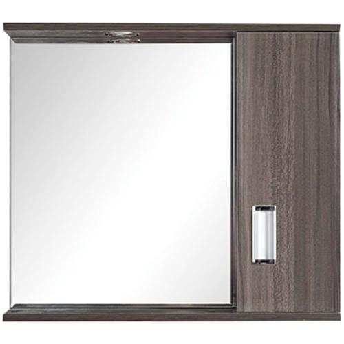 Καθρέπτης Μπάνιου Με Ντουλάπι Fino 47-0007 62x55x13,5cm Με Ένα Φως Wenge Gloria