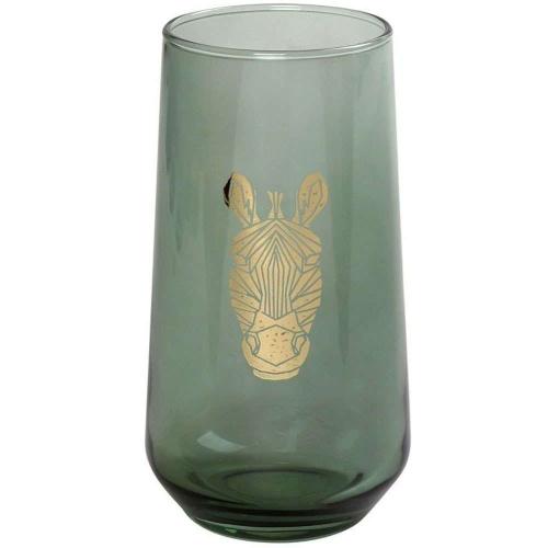 Ποτήρι Νερού Jungle Zebra RAB612K6 7,8x14,8cm 470ml Green-Gold Espiel