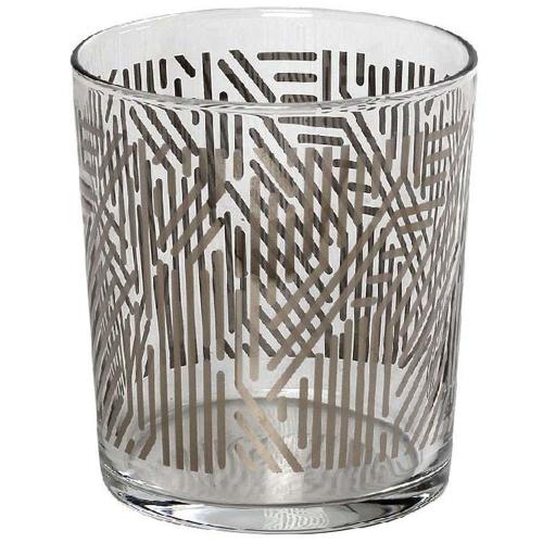 Ποτήρι Νερού Labyrinth RAB655K6 8,6x9cm 380ml Clear-Silver Espiel