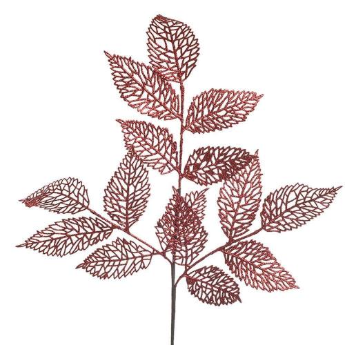 Διακοσμητικό Κλαδί-Φυτό Με Γκλίτερ 3-85-992-0006 Υ82 Red Inart