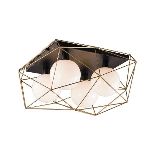 Φωτιστικό Οροφής - Πλαφονιέρα I-Abraxas-PL4 Oro Black-Gold Luce Ambiente Design