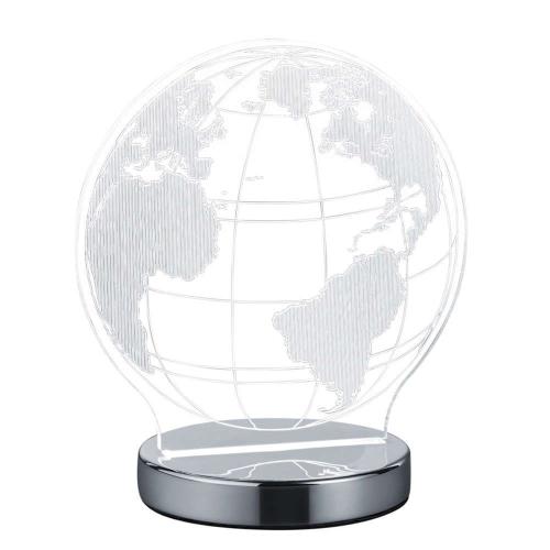 Φωτιστικό Γραφείου Globe R52481106 7W 400Lmn - 3000-4000-6500K Chrome Trio Lighting