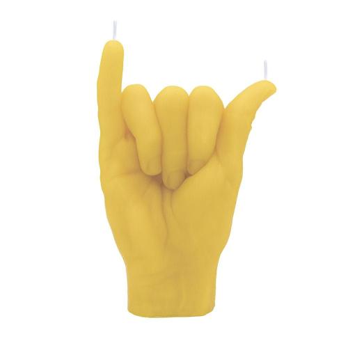 Κερί Shaka 17x11x6 Yellow Candle Hand