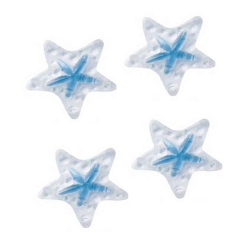 Μικρά Αντιολισθητικά Starfish Kristal (Σετ 5Τμχ) 00527.001 10x10cm Clear-Blue