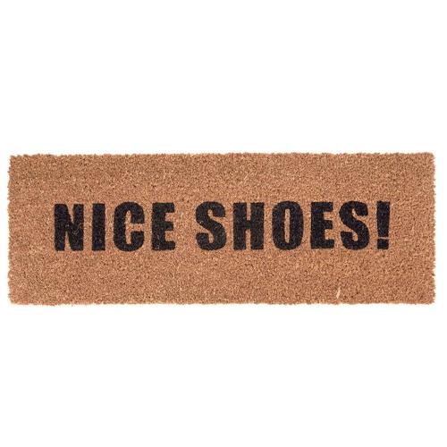 Πατάκι Εισόδου Nice Shoes PT3630BK 75x26cm Brown-Black Present Time