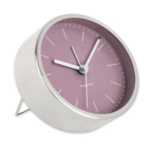 Ρολόι Επιτραπέζιο - Ξυπνητήρι KA5715PU Φ10cm Purple Karlsson