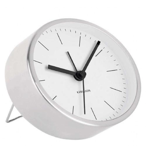 Ρολόι Επιτραπέζιο - Ξυπνητήρι KA5715WH Φ10cm White Karlsson