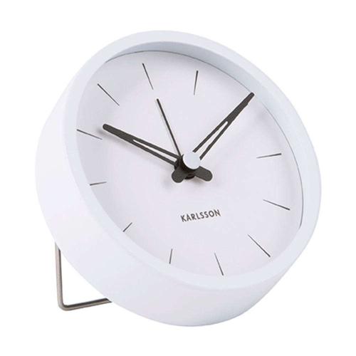 Ρολόι Επιτραπέζιο - Ξυπνητήρι Lure KA5842WH Φ10x5cm White Karlsson