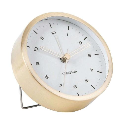 Ρολόι Επιτραπέζιο - Ξυπνητήρι Tinge KA5844GD Φ9x3cm Gold Karlsson