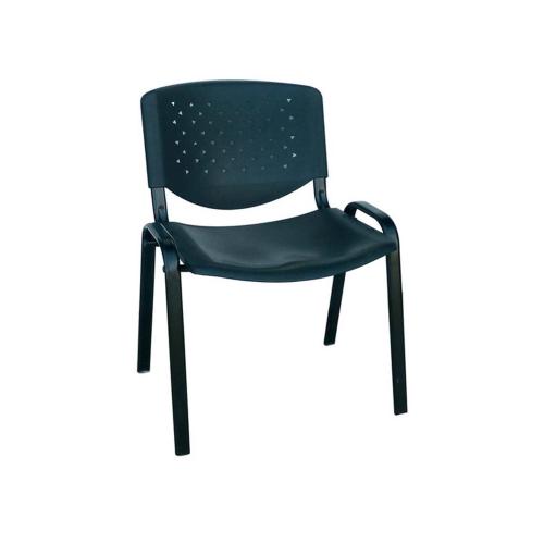 Καρέκλα Υποδοχής Μήλος Black 01-0228 54X59X78 cm Σετ 8τμχ