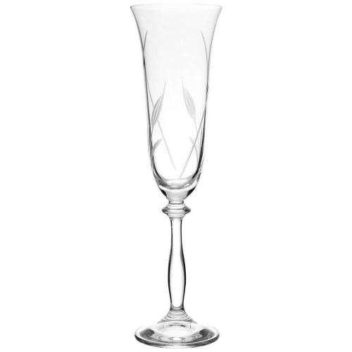 Ποτήρι Κολωνάτο Ούζου Calla-Angela CLX40600064 190ml Clear Από Κρύσταλλο Βοημίας