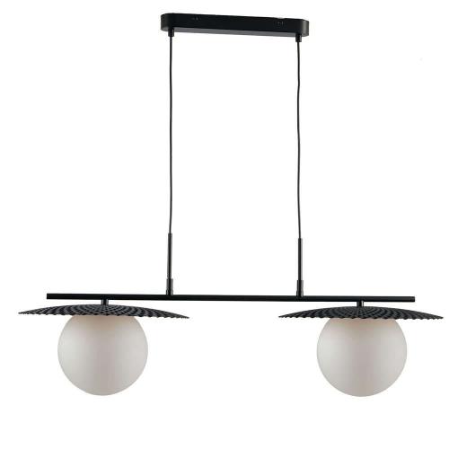 Φωτιστικό Οροφής - Ράγα Chaplin I-CHAPLIN-S2 NER 2xE27 Led 97x146,2cm Black Luce Ambiente Design