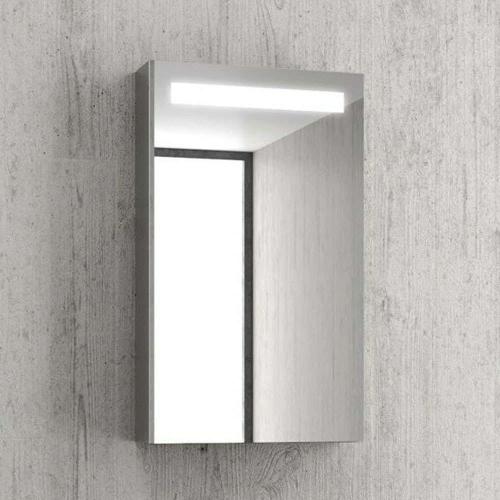 Καθρέπτης Μπάνιου Με Ντουλάπι Και Φως Led PIC007 40x67cm Clear Karag