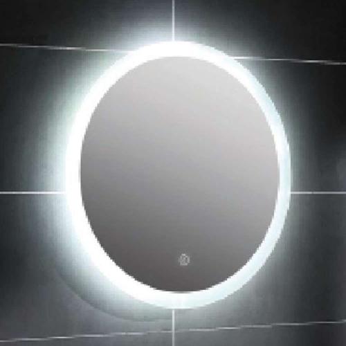 Καθρέπτης Μπάνιου Σκέτος Omikron 77-0181 Με Φως Led Touch Led Φ80cm Clear Gloria