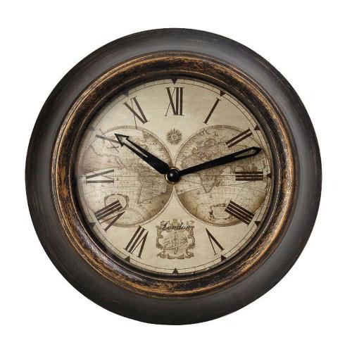 Ρολόι Τοίχου ROL603 23,2x23,2x5,4cm Brown Espiel