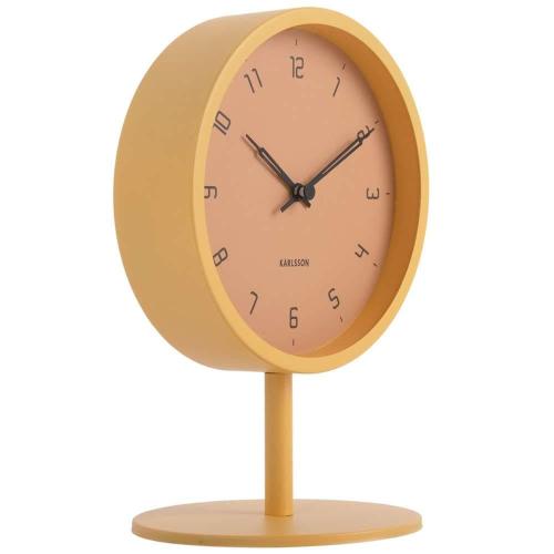 Ρολόι Επιτραπέζιο Stark KA5951YE Φ15x22,5cm Honey Yellow Karlsson