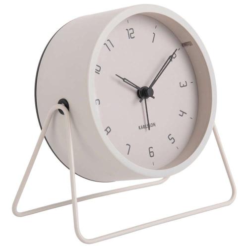 Ρολόι Επιτραπέζιο - Ξυπνητήρι Stark KA5952WG Φ13,5x6,5x13cm Warm Grey Karlsson