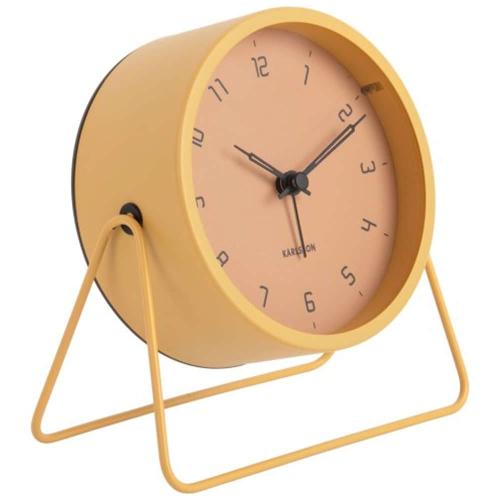 Ρολόι Επιτραπέζιο - Ξυπνητήρι Stark KA5952YE Φ13,5x6,5x13cm Honey Yellow Karlsson