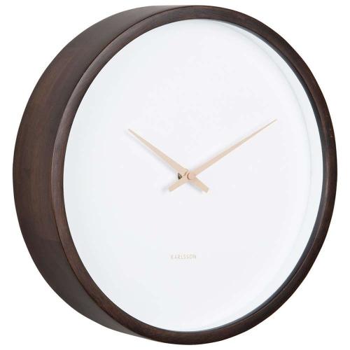 Ρολόι Τοίχου Ancho KA5927DW Φ32,6x8cm Dark Brown Karlsson