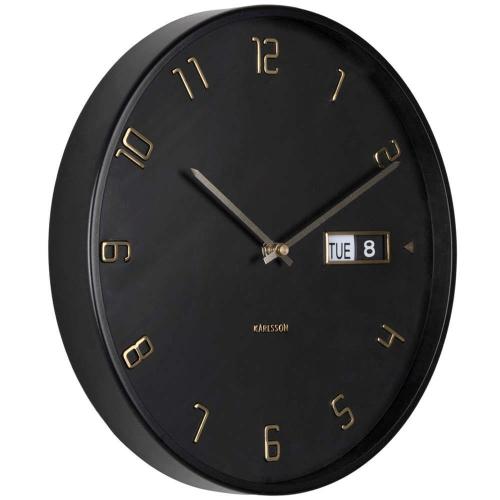 Ρολόι Τοίχου Data Flip KA5953BK Φ30x4,5cm Black Karlsson