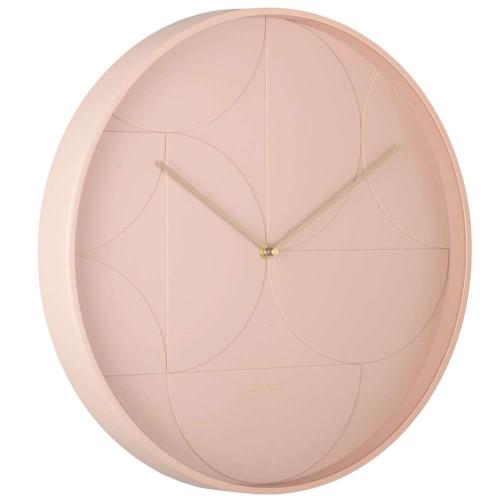 Ρολόι Τοίχου Echelon KA5948PI Φ40x4,5cm Faded Pink Karlsson