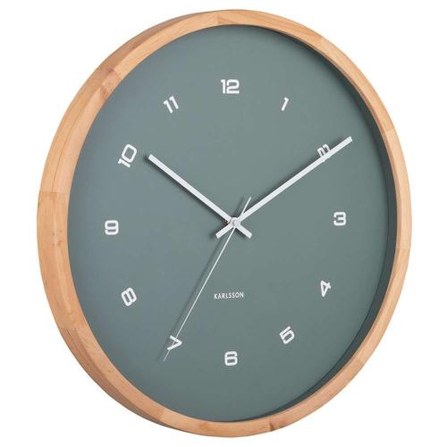 Ρολόι Τοίχου Modesta KA5938GR Φ41,6x5,5cm Jungle Green Karlsson