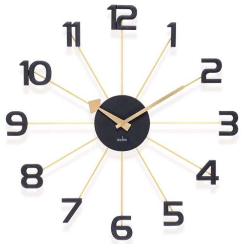Ρολόι Τοίχου Astraea ACCTIM29022 49,2x4,5cm Gold-Black Acctim