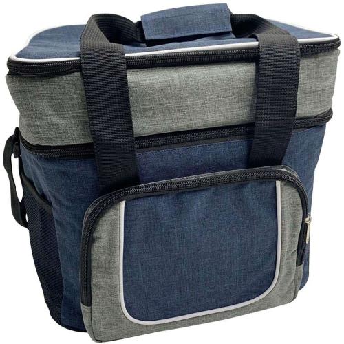 Ισοθερμική Τσάντα 2 Θέσεων 807468 30x22x34cm 22lt Grey-Blue Ankor