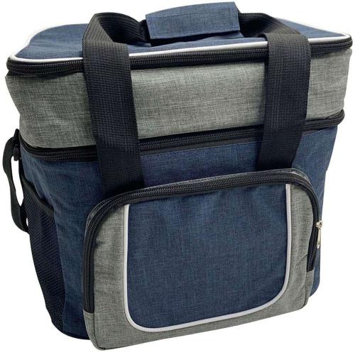 Ισοθερμική Τσάντα 2 Θέσεων 807482 32,5x26,5x33cm 28lt Grey-Blue Ankor