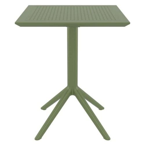 Τραπέζι Πτυσσόμενο Sky 20.0291 60X60X74cm Olive Green Siesta