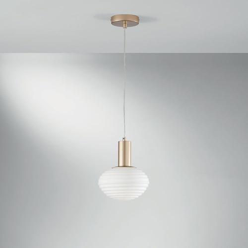 Φωτιστικό Οροφής Κρεμαστό I-Ripple-S18-Oro E27 150x18cm Gold Luce Ambiente Design