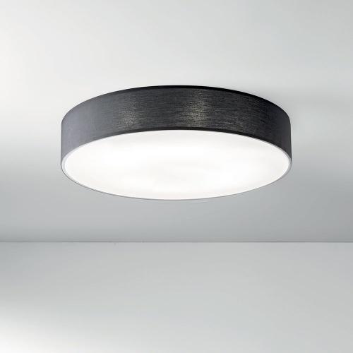 Φωτιστικό Οροφής - Πλαφονιέρα I-Capital-PL76-NER E27 15x75cm Black Luce Ambiente Design