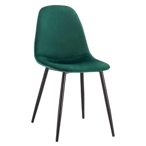Καρέκλα Leonardo HM00100.23 45x53x85Υcm Forest Green Σετ 4τμχ