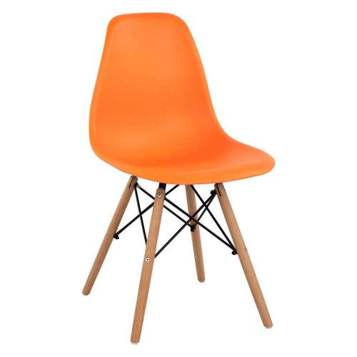 Καρέκλα Με κάθισμα Twist PP HM8460.06 46x50x82cm Orange Σετ 4τμχ