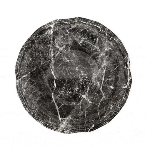 Πιατέλα Marble Στρογγυλή Rpm209K2 Φ33cm Black Espiel