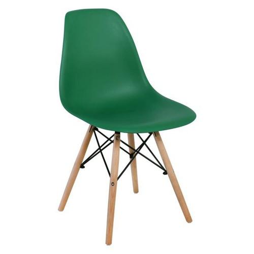 Καρέκλα Art Wood ΕΜ123,4W 46x52x82cm Green Σετ 4τμχ