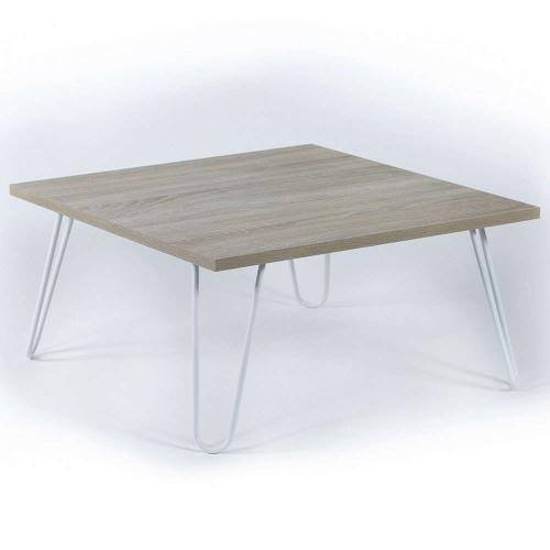 Τραπέζι Σαλονιού Diane HM9180.01 60x60x29cm Sonoma-White