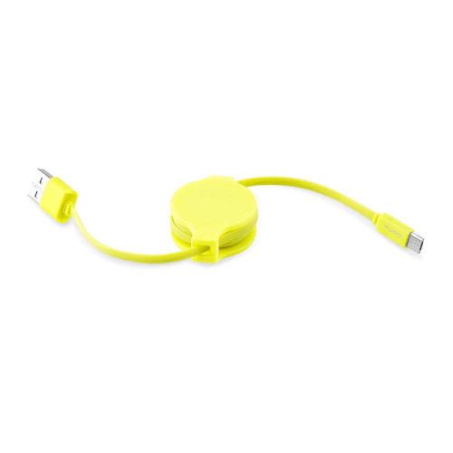 Καλώδιο Φόρτισης και Μεταφοράς Δεδομένων Micro USB CMICRORTICONYEL Yellow Puro